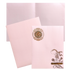 Pink Floral Single Sheet Marriage Card-King of Cards