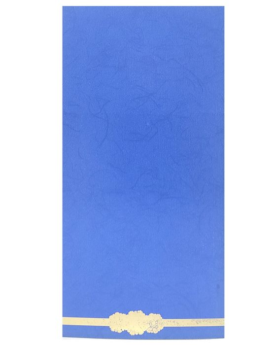 Blue Single Sheet Invitation Card-King of Cards
