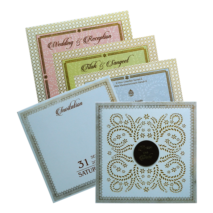 Very Light Blue Wedding Card-King of Cards