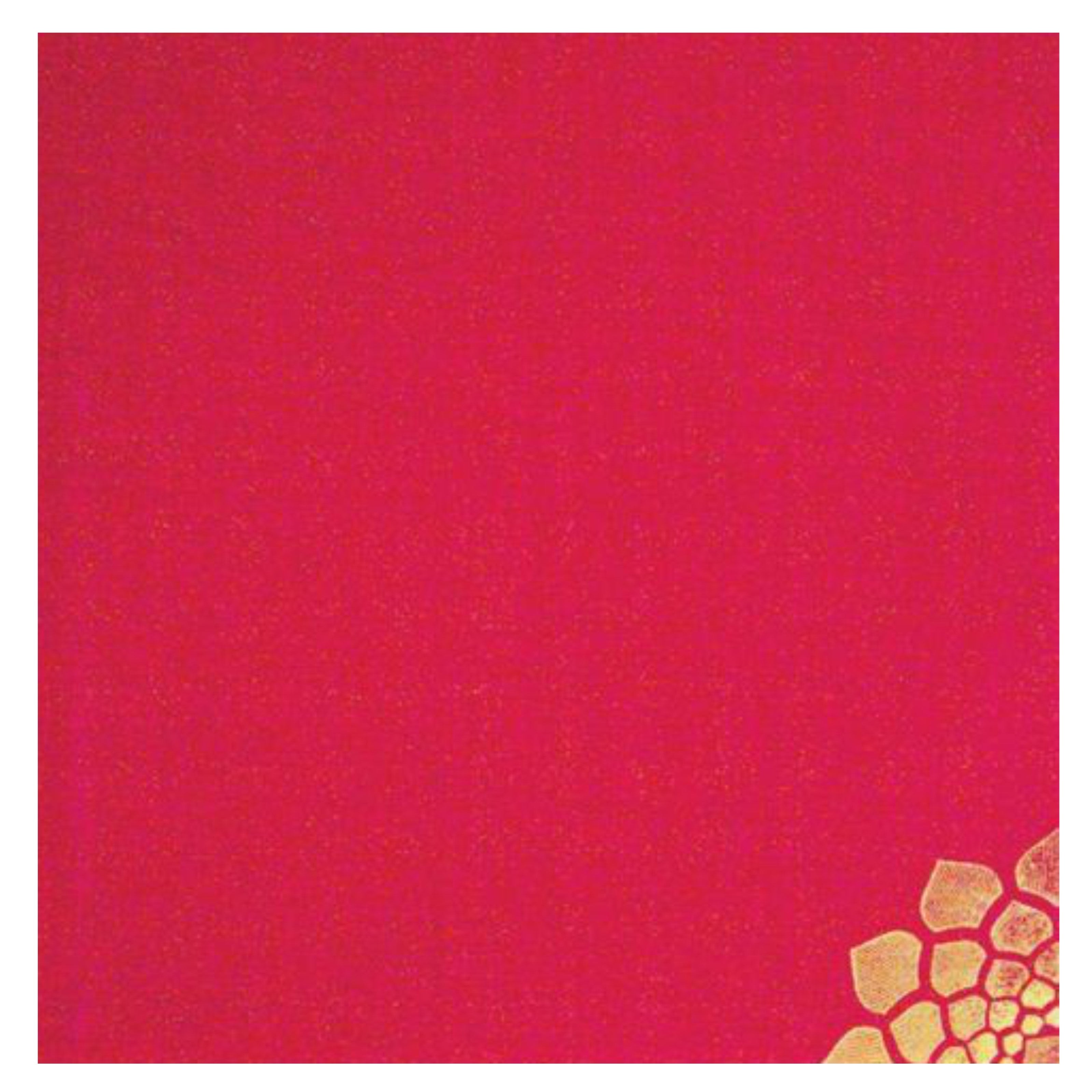 Red Floral Die Cut Invitation Card-KNK43364