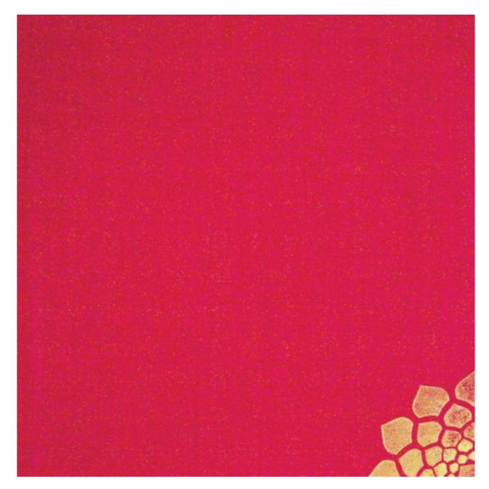 Red Floral Die Cut Invitation Card-King of Cards