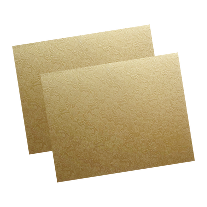 Golden Lazer Cut MDF Invitation Card-KSI11590