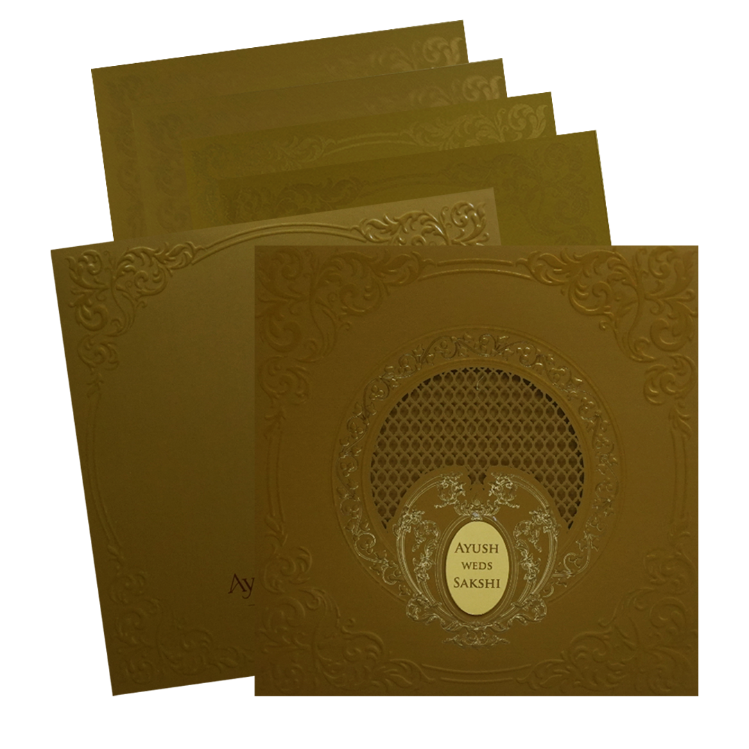 Make your event special with our exclusive Golden MDF Marriage Card. Shop now! ?WhatsApp Support ?Express Delivery.