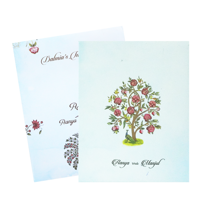 Pastel Blue Wedding Card-King of Cards