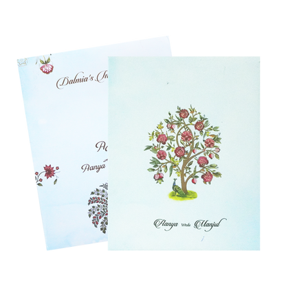 Pastel Blue Wedding Card-King of Cards