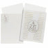 Dazzling White Colour With Ganesha Wedding Card- KNK30730