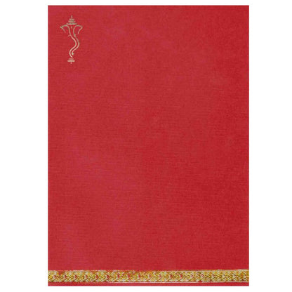 White Single Sheet Invitation Card-Knk2365