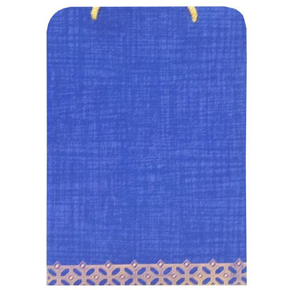 Bright Blue Shading With Cut Design Bag Type Wedding Card-King of Cards