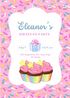 Pink Cupcake Sprinkle Invitation-AASPR001