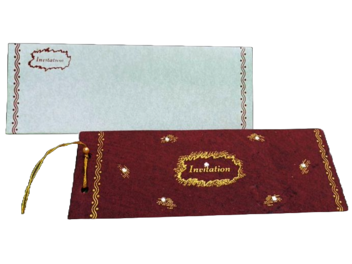Maroon Invitation Card