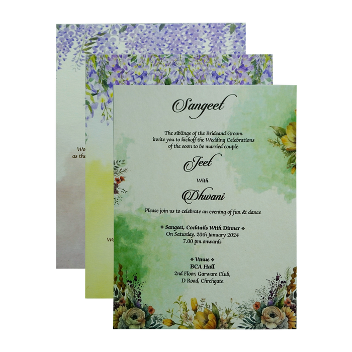Light Forest Green Invitation-King of Cards