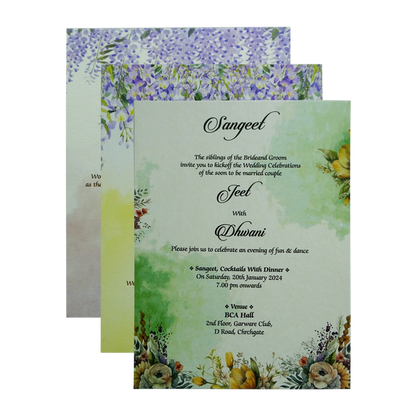 Light Forest Green Invitation-King of Cards