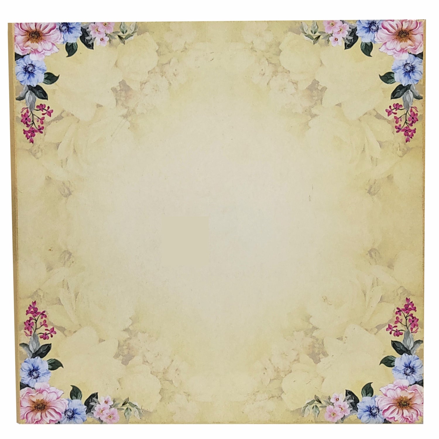 Gold Premium Padded Floral Design In Offset-KNPO5511G