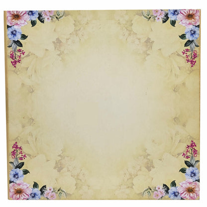 Gold Premium Padded Floral Design In Offset-KNPO5511G