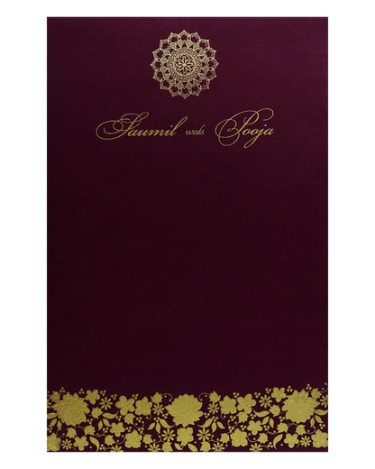 Dark Red Single Sheet Card-KRCS7431