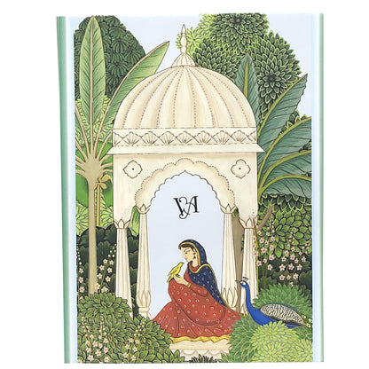 Green Arch Padded Wedding Card-Kbm04130