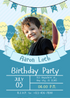 Blue Boy Kids Birthday Invitation-AAKBI012