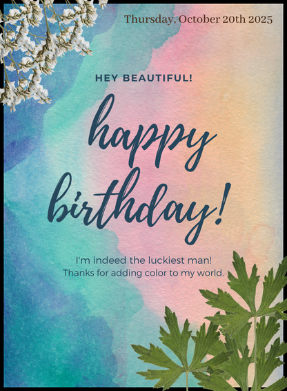 Colorful Birthday cards for her-AABCS013