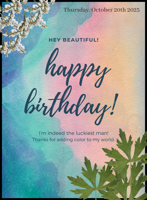 Colorful Birthday cards for her-King of Cards