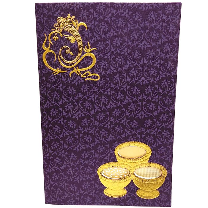 Violet Invitation Card-King of Cards