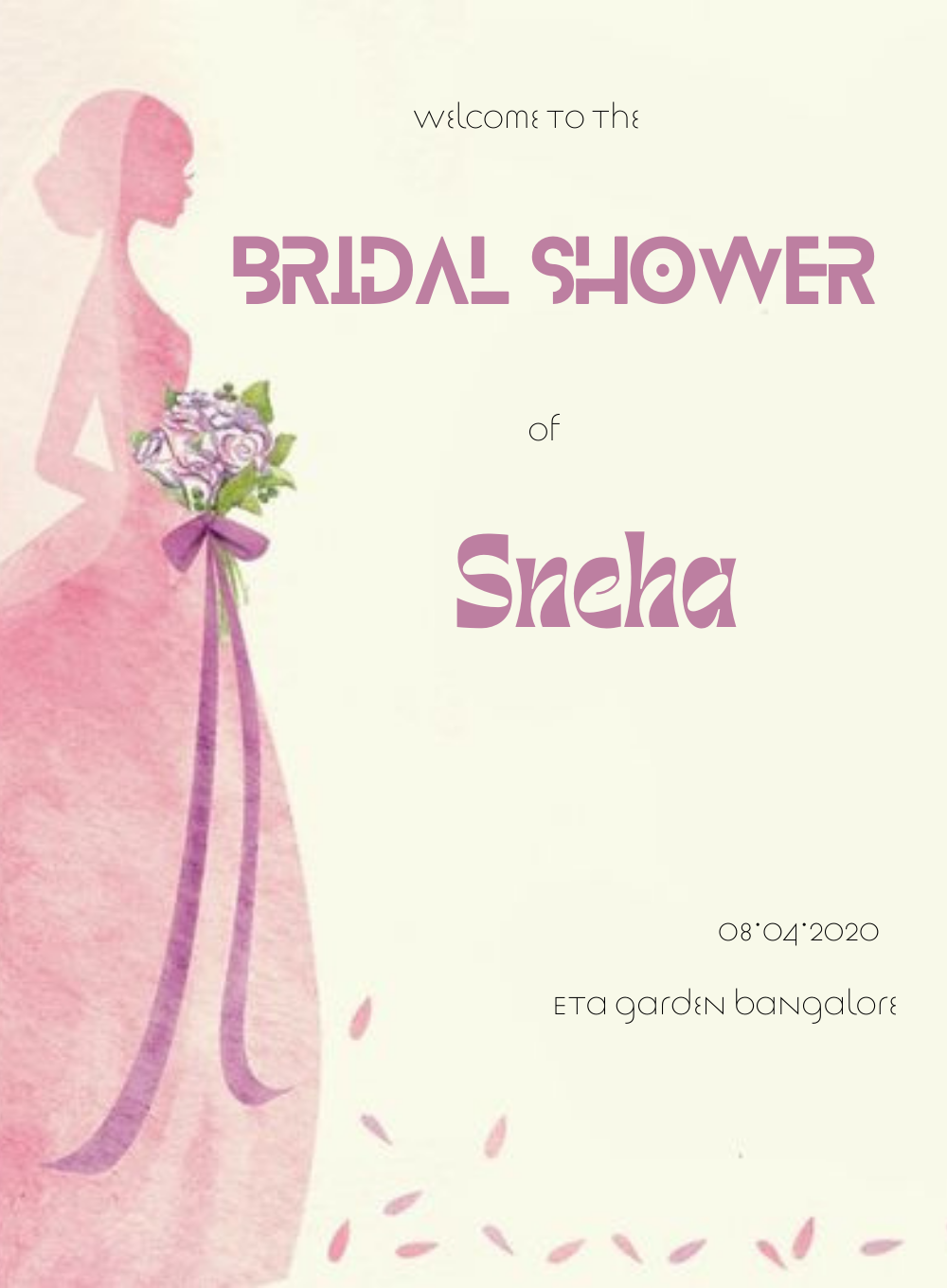 Pink Dress Bridal Shower – King of Cards