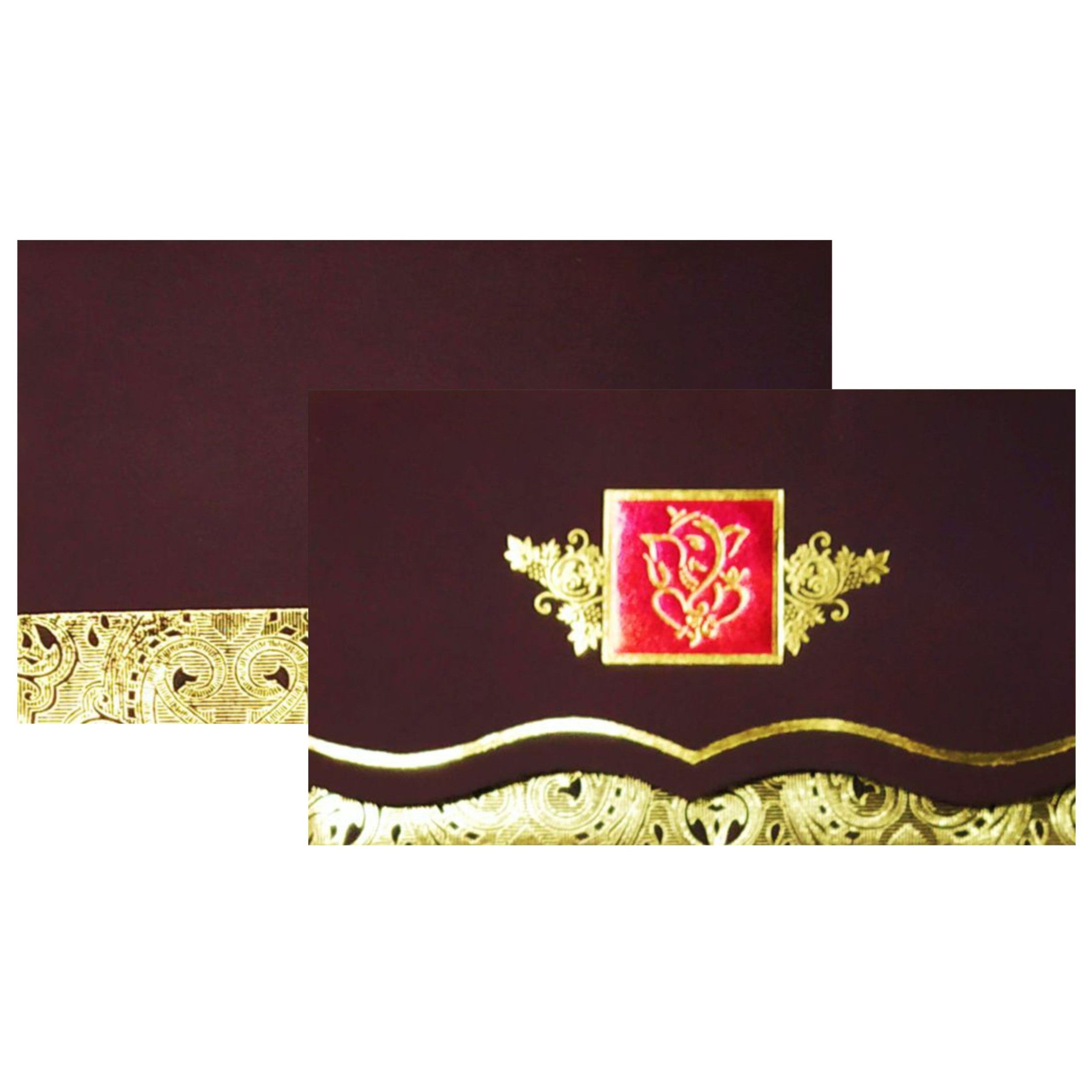 Black Personal Invitation Card