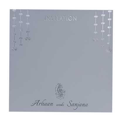 Light Grey Door Opening Invitation-KRC30442