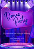 Neon Nights Dance Party Invitation-AADPI003