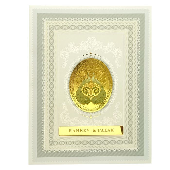 Light Green Floral Marriage Card-King of Cards