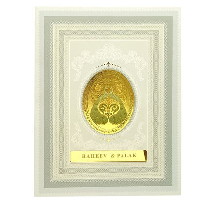 Light Green Floral Marriage Card-King of Cards