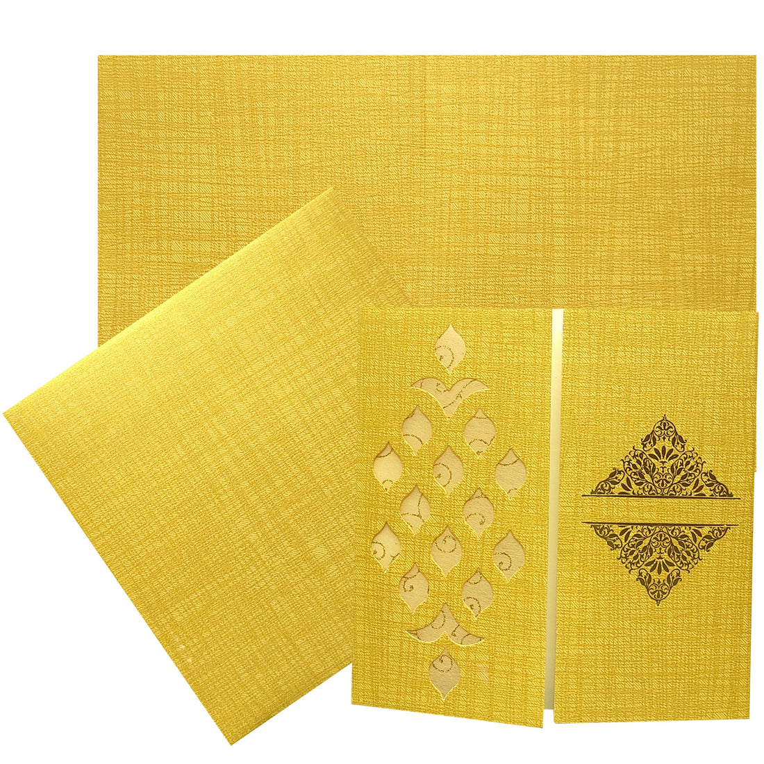 Selling Light pink floral envelope with tracing sheet and three inserts invitation card online. Buying invitation cards made easy with King of Cards! ? Customer Support ? Home Delivery