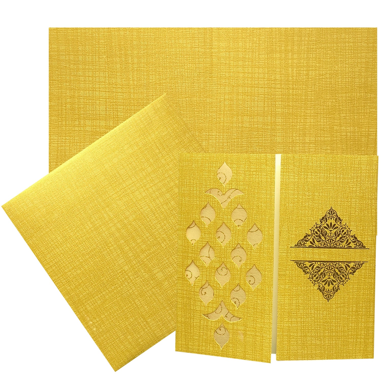 Selling Light pink floral envelope with tracing sheet and three inserts invitation card online. Buying invitation cards made easy with King of Cards! ? Customer Support ? Home Delivery