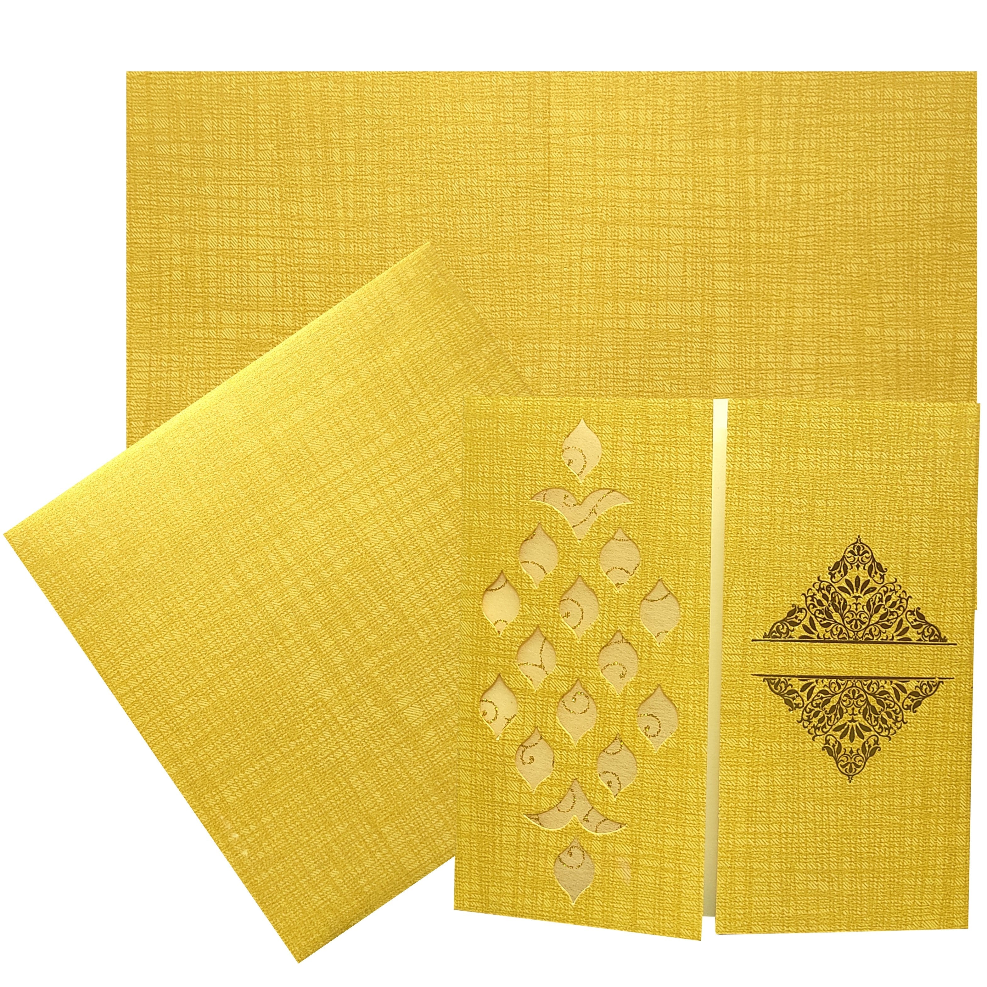 Selling Light pink floral envelope with tracing sheet and three inserts invitation card online. Buying invitation cards made easy with King of Cards! ? Customer Support ? Home Delivery