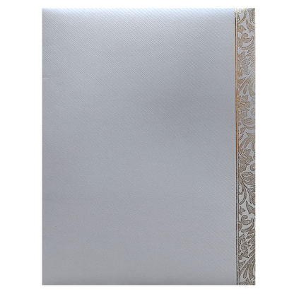 Grey Texture Sheet Wedding Invitation Card-KNKGY5014