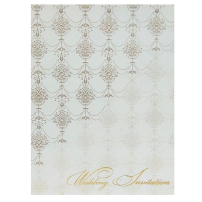 White Floral Invitation Card-King of Cards