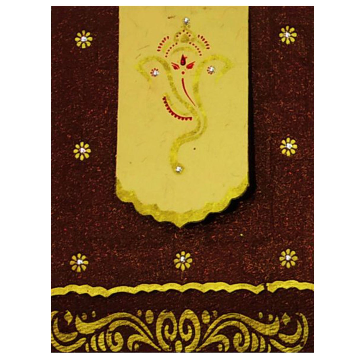 Brown Ganesha Invitation