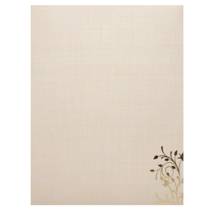 Sandal Jumbo Metallic Floral Theme In Gold Foiling-KNK5026S