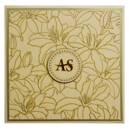 Light Peach Padded Invitation-KRC30450
