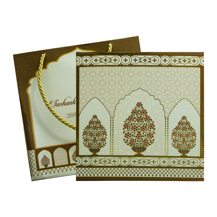 Brown Traditional Box Wedding Invitation-King of Cards