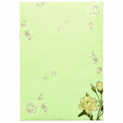 Green Rose Floral Wedding Card-King of Cards