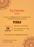 Turmeric Yellow Floral Teej Invitation-AATEE002