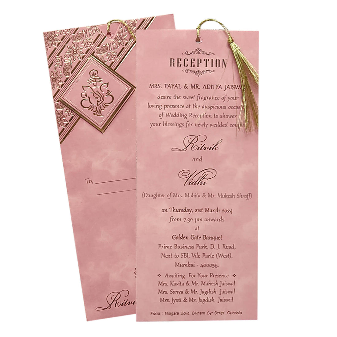 Check out the King of Cards Collection of Invitation Card Design - KRCS6452 for your wedding events thats makes your events unforgettable.