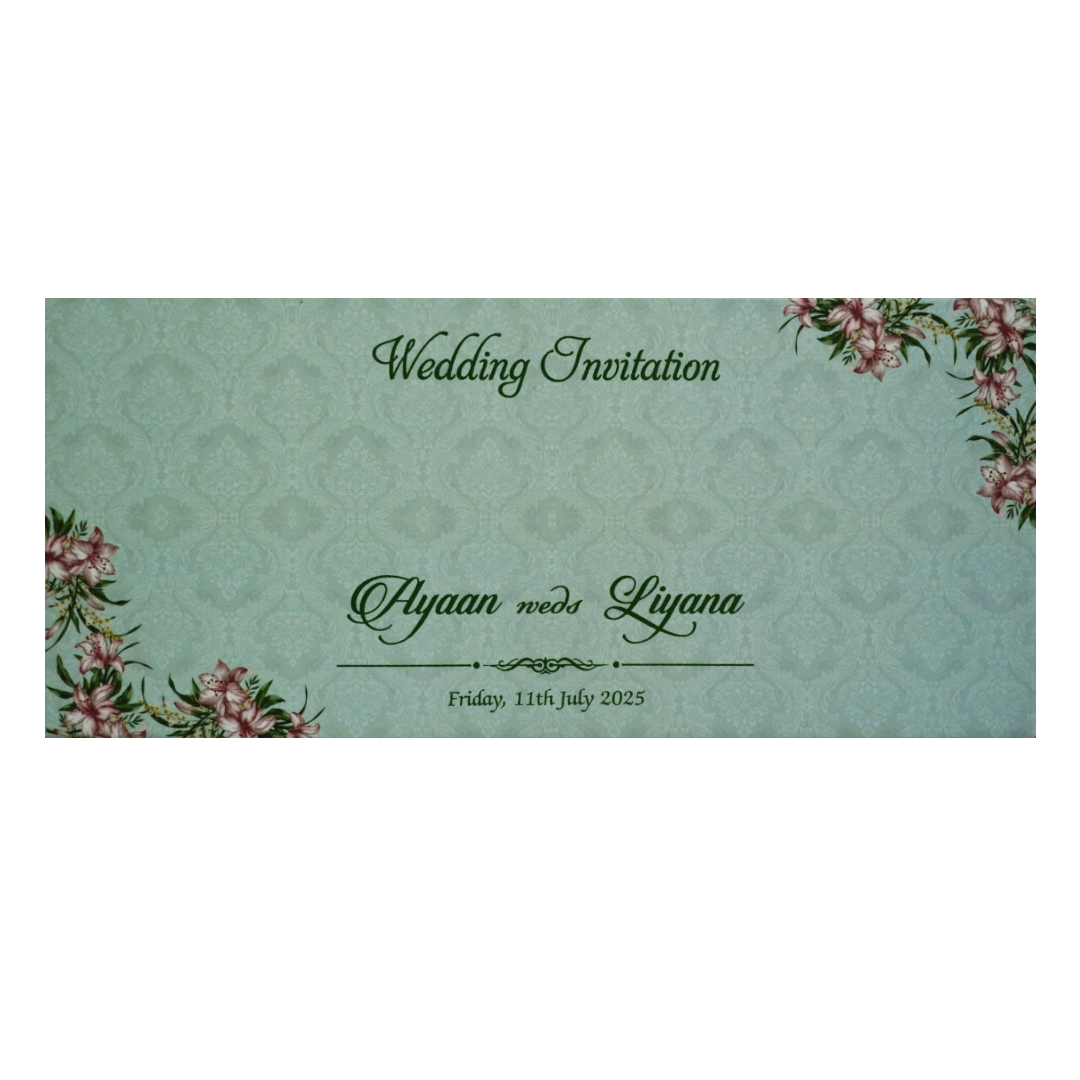 Light Pale Blue MDF invitation-KVN07150