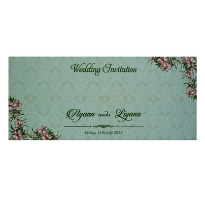 Light Pale Blue MDF invitation-KVN07150