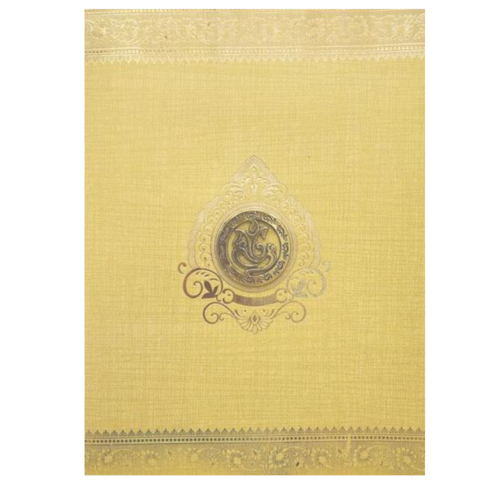 Brown Gold Jumbo Metallic Impressive Design In Gold-KNK50122-King of Cards