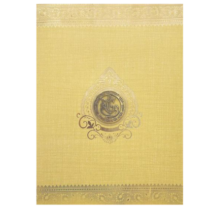 Brown Gold Jumbo Metallic Impressive Design In Gold-KNK50122-King of Cards