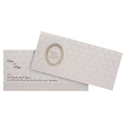 Beautiful Bloom Theme With Gold Foiling Wedding Card - KNK2775