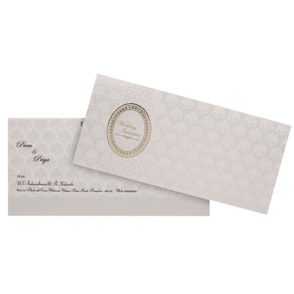 Beautiful Bloom Theme With Gold Foiling Wedding Card - KNK2775-King of Cards