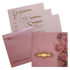 Bronze Pink Premium Padded Wedding Invitation-King of Cards