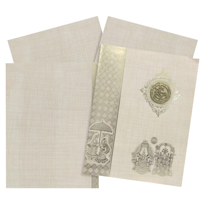 Sandal Jumbo Metallic Balaji And Padmavathi Image-KNK50240-King of Cards